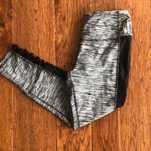Gray and Black RBX 3/4 length leggings